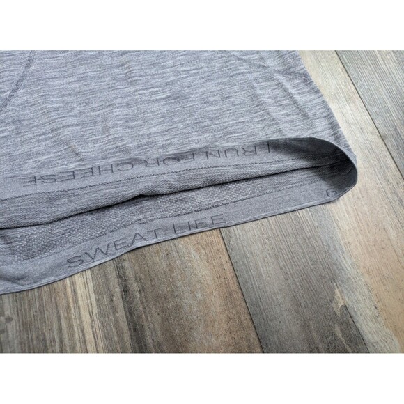 Lululemon Heathered Gray Swiftly Tank Top Shirt Run Yoga Casual Women’s 6 - Picture 4 of 6
